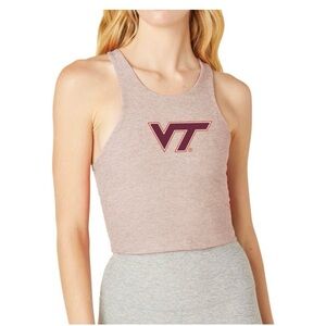 Virginia Tech Beyond Yoga Spacedye Focus Cropped Tank Medium